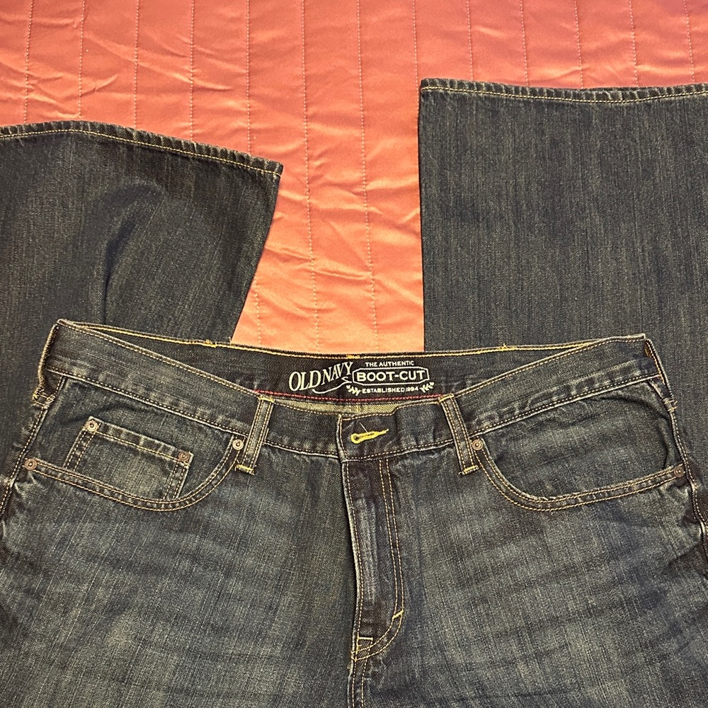 Old Navy Men's Dark Blue Bootcut Jeans